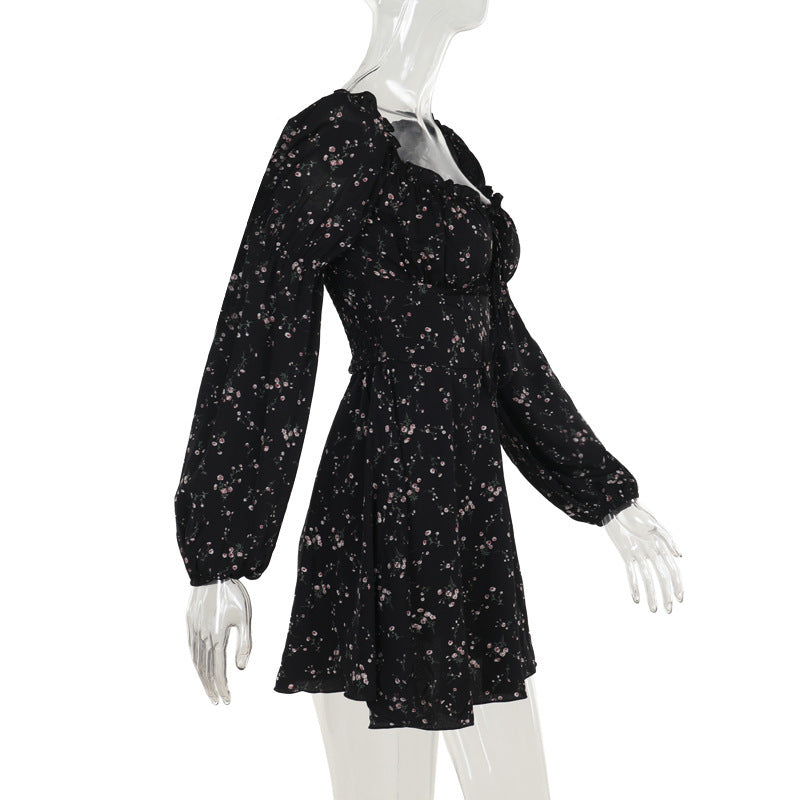 Amelia Floral Puff Sleeve Mini Dress
