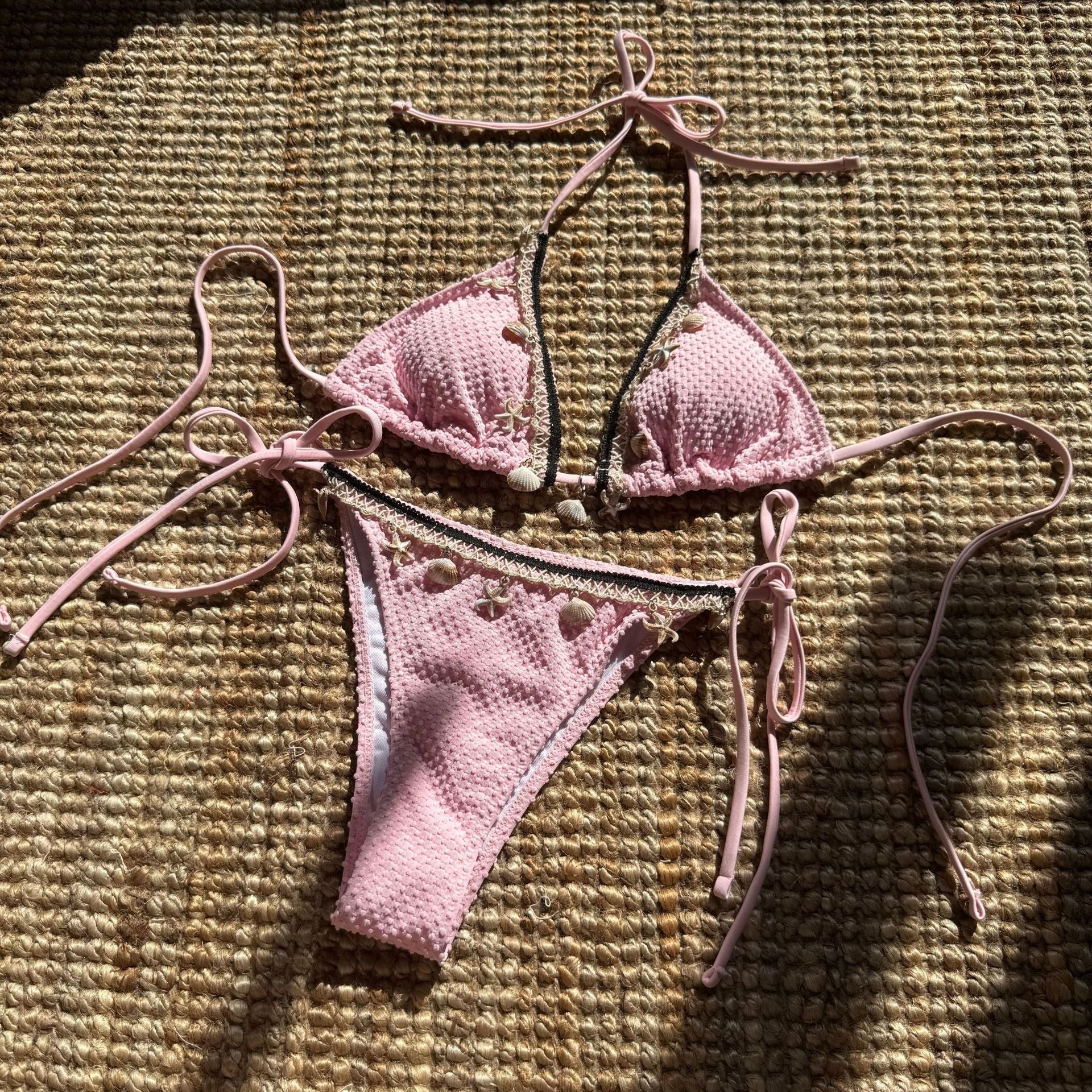 Capri Shell Tie Bikini Set