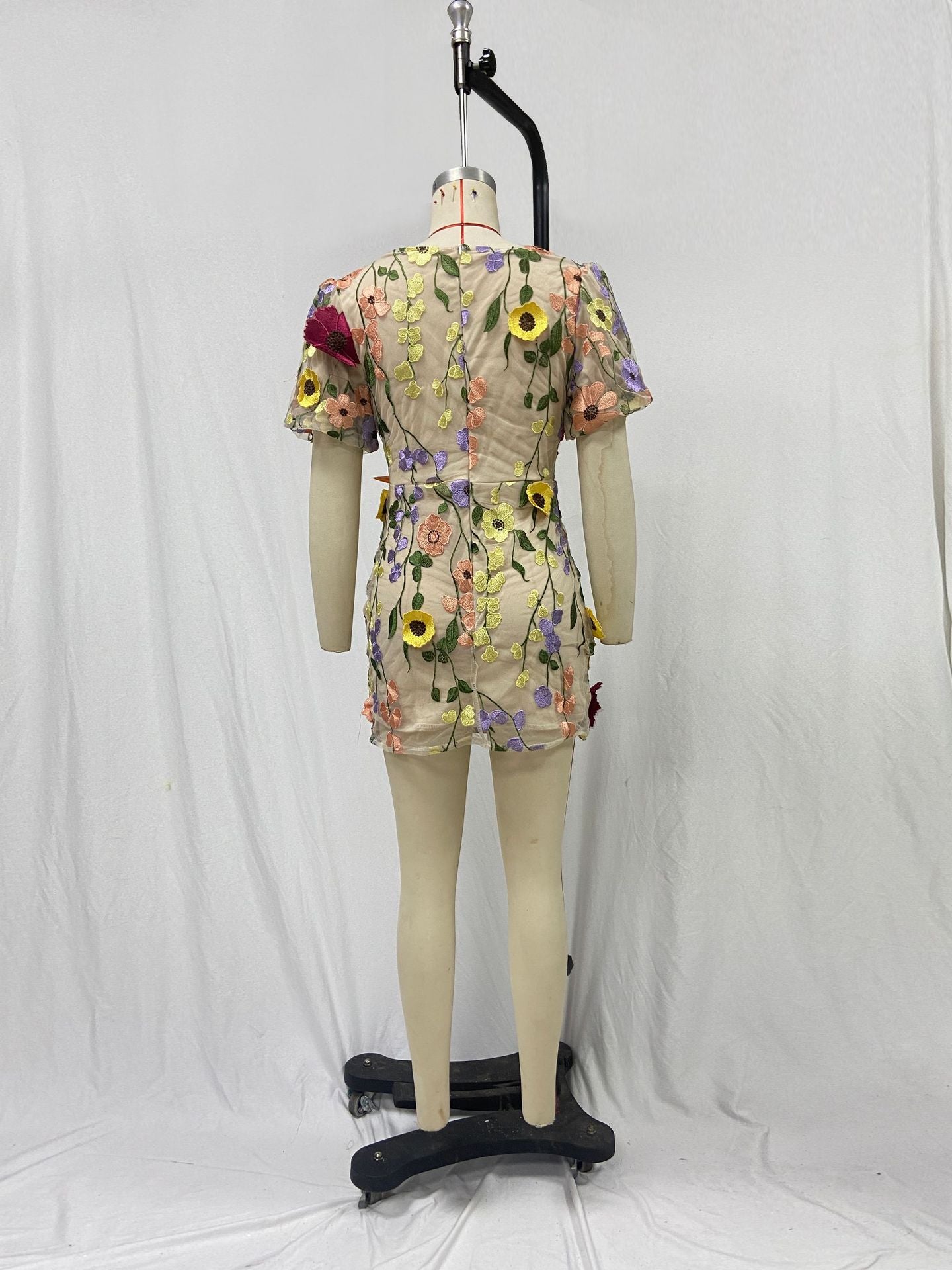 Flora Bella Embroidered Mini Dress