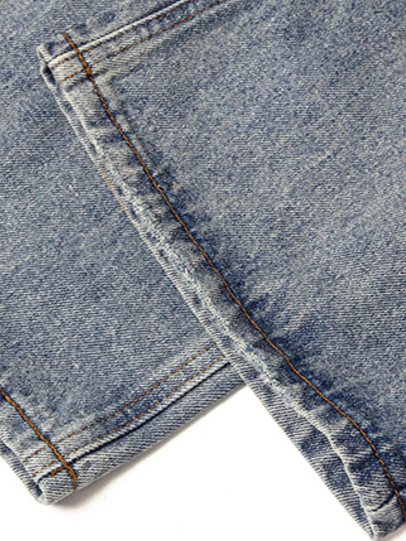 Men's Distressed Wide Leg Jeans