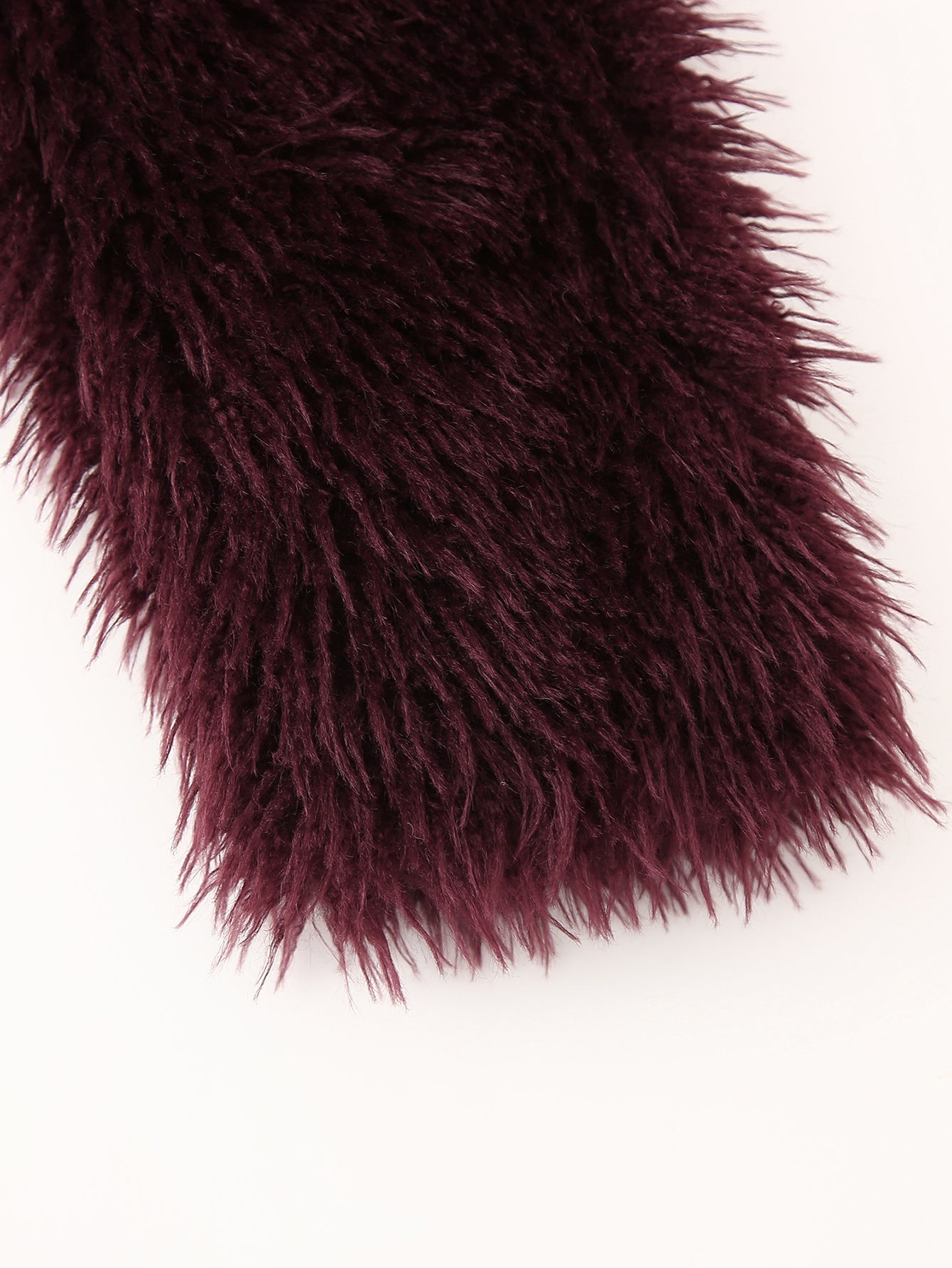 Scarlett Plush Burgundy Faux Fur Jacket