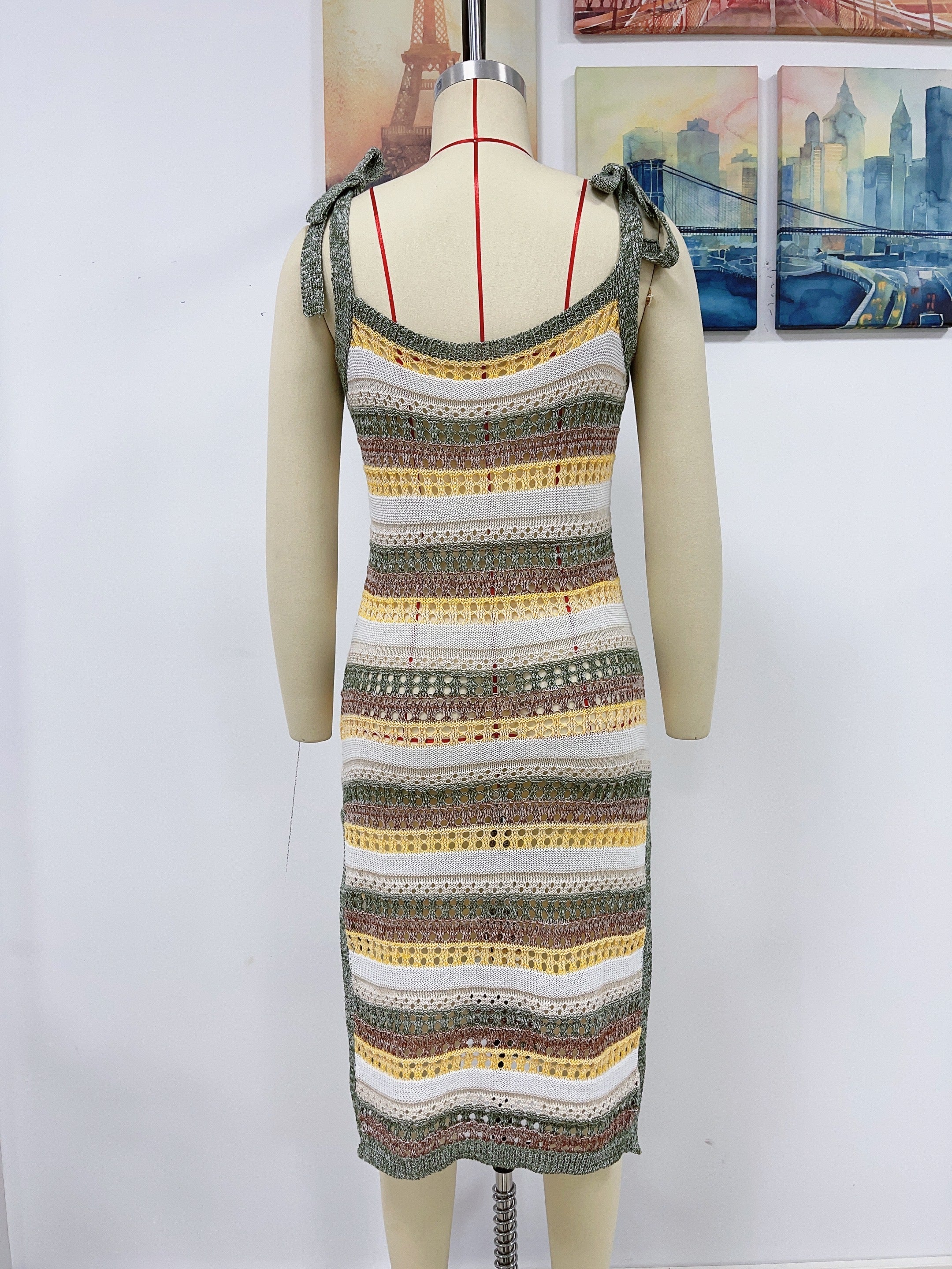 Anais Crochet Midi Dress
