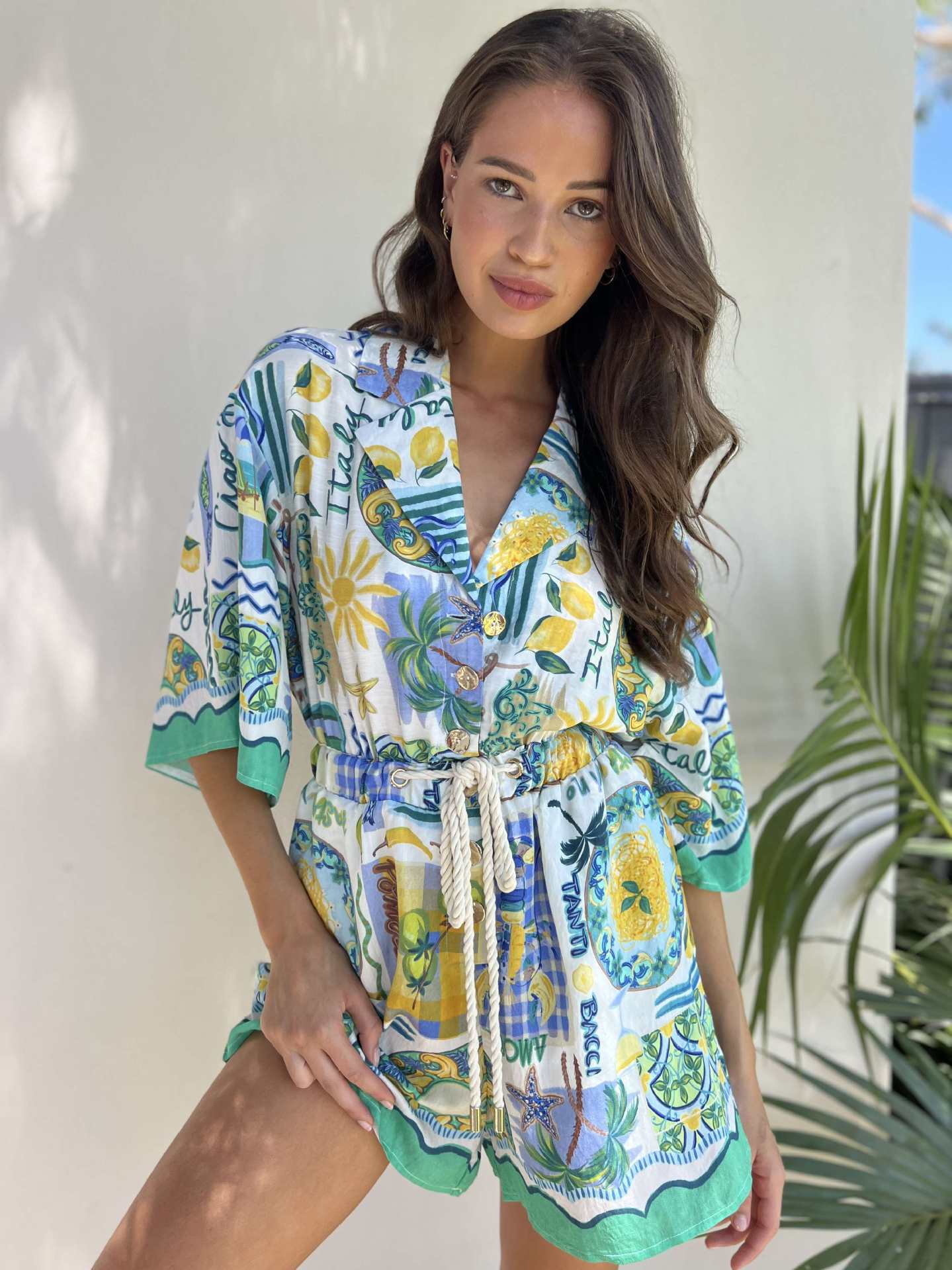 Amal Capri Print Lounge Set