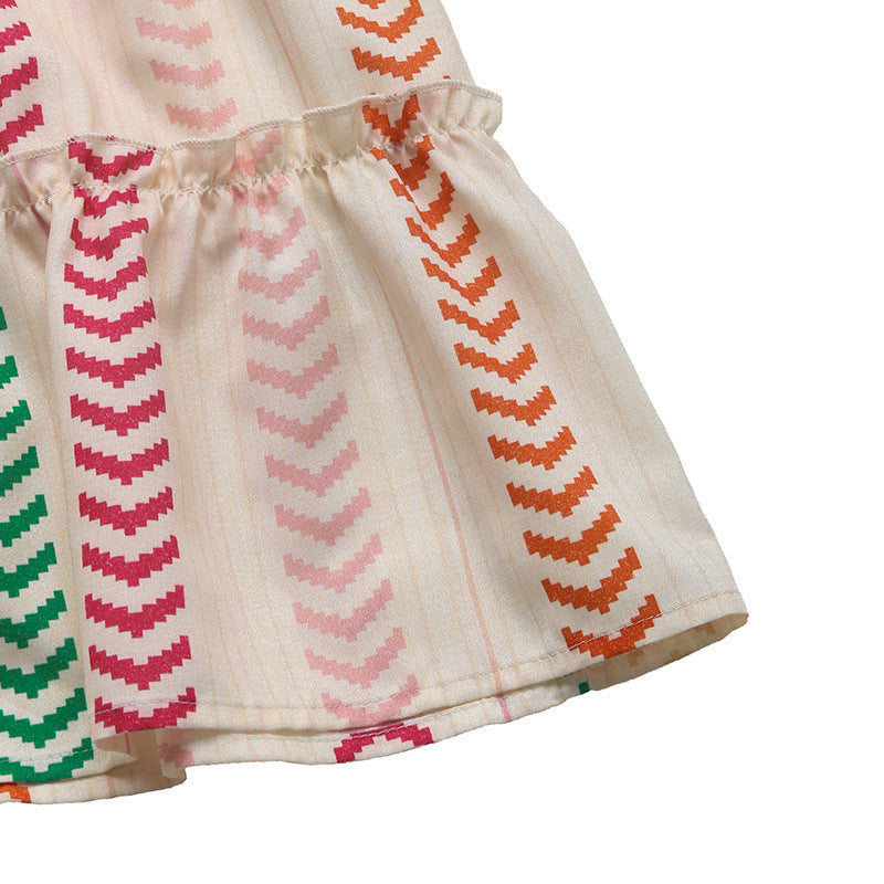 Elara Boho Striped Maxi Skirt