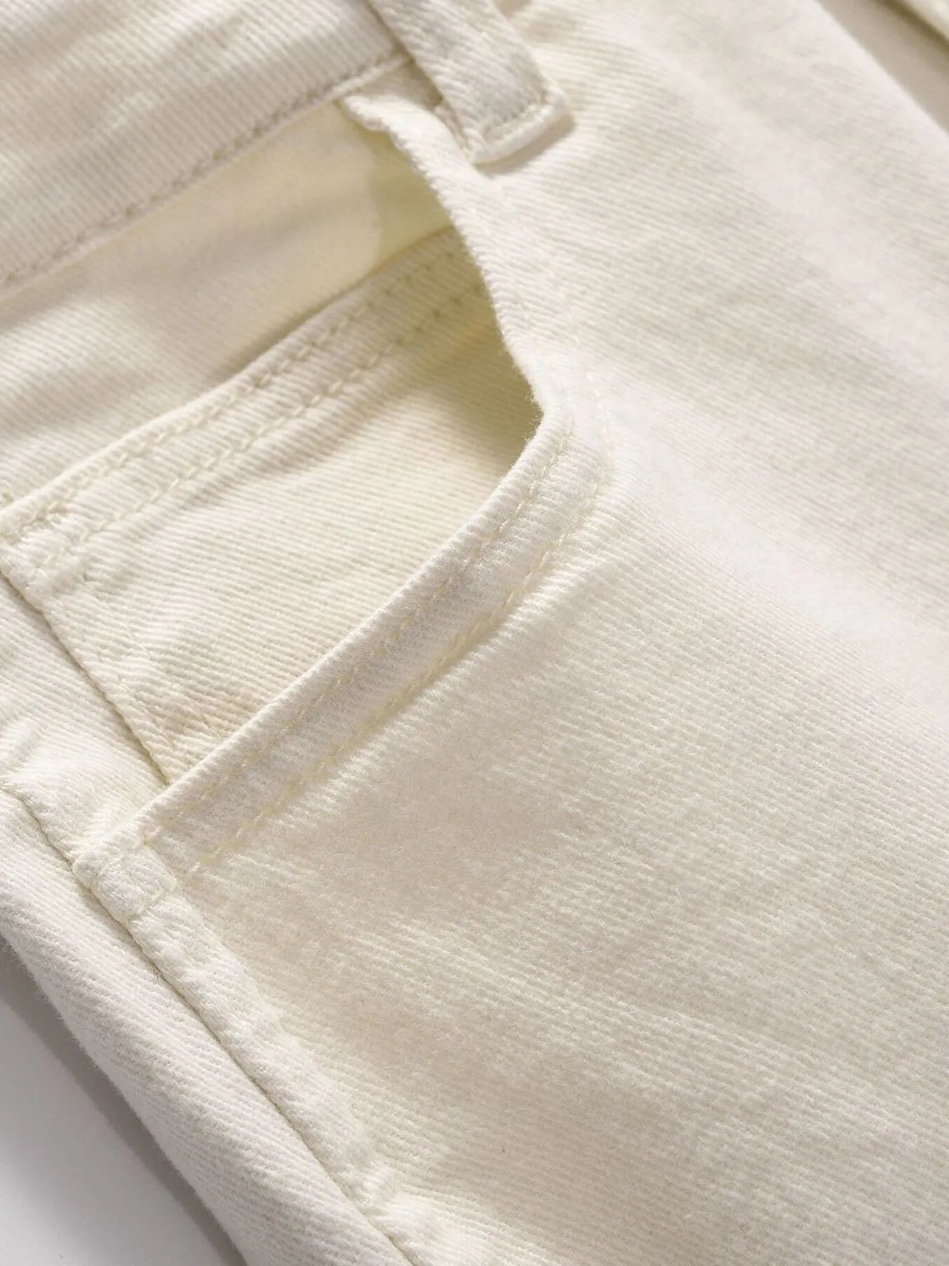 Men's Slim Straight Jeans with Snap Detail