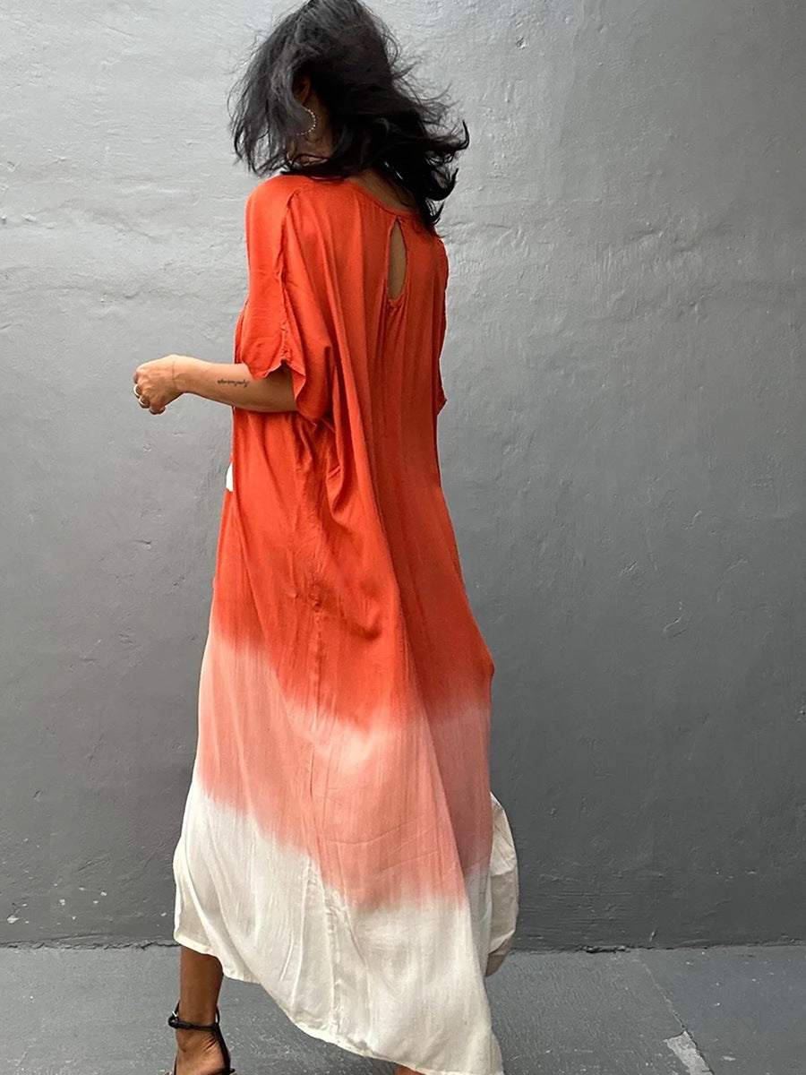 Sienna Ombre Kaftan Midi Dress