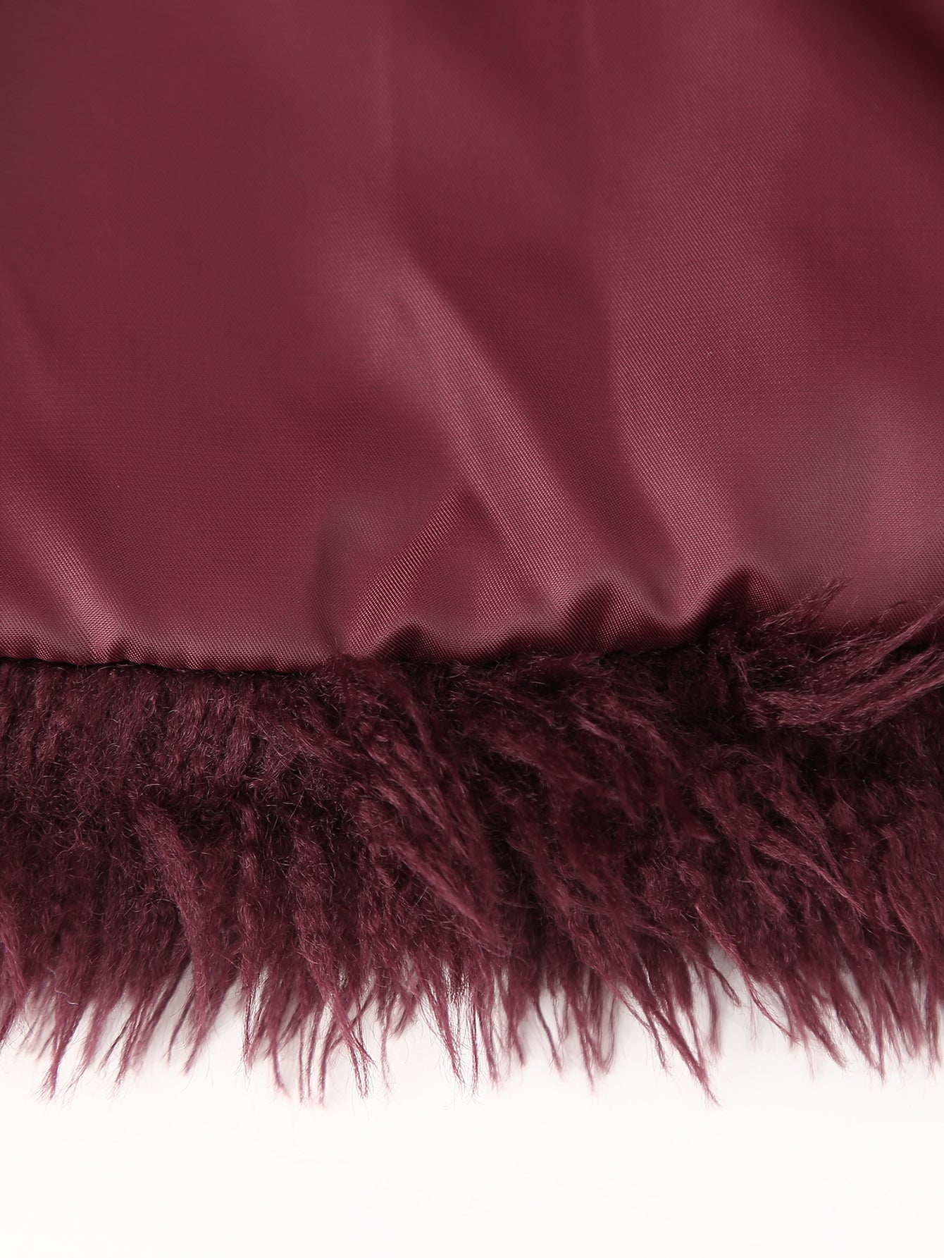 Scarlett Plush Burgundy Faux Fur Jacket