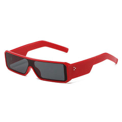 Futuristic Rectangle Sunglasses with Tinted Lens