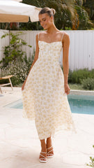 Golden Light 'Isla' Ditsy Floral Slip Dress