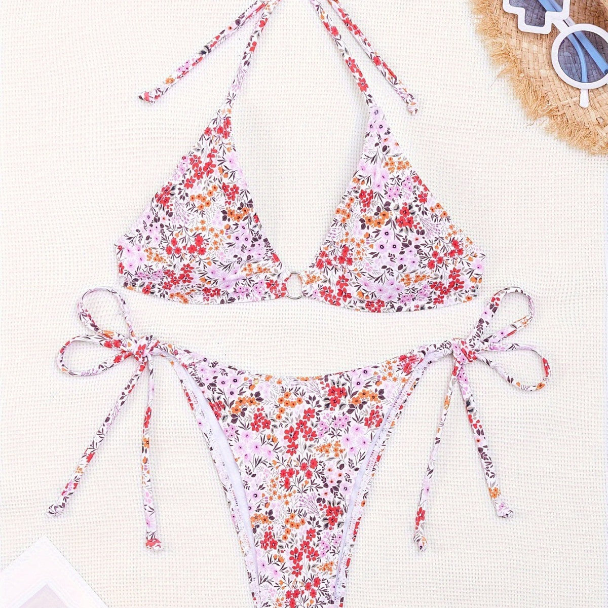 Lilia Wildflower Tie Bikini Set