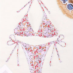 Lilia Wildflower Tie Bikini Set