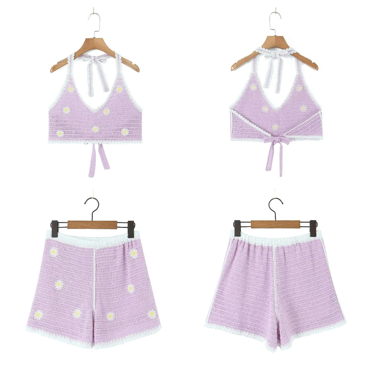 Daisies Crochet Matching Set