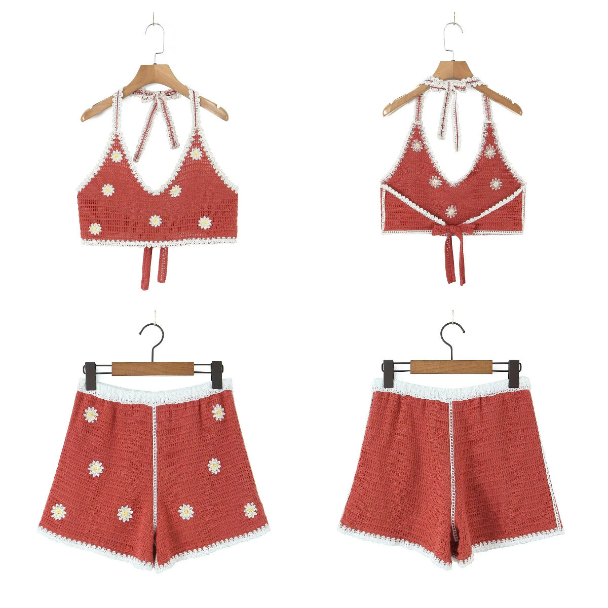 Daisies Crochet Matching Set