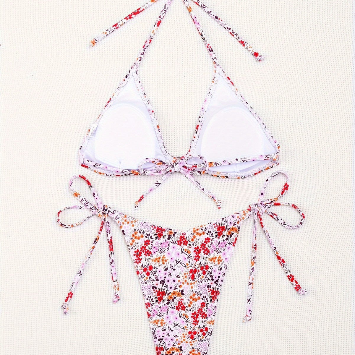 Lilia Wildflower Tie Bikini Set