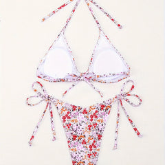 Lilia Wildflower Tie Bikini Set