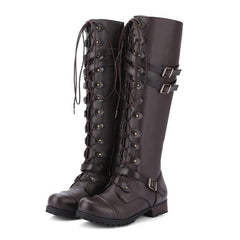 Sienna Tall Lace-Up Combat Boots