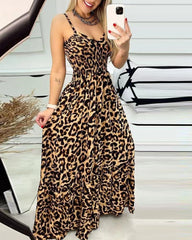V-neck high waist dress