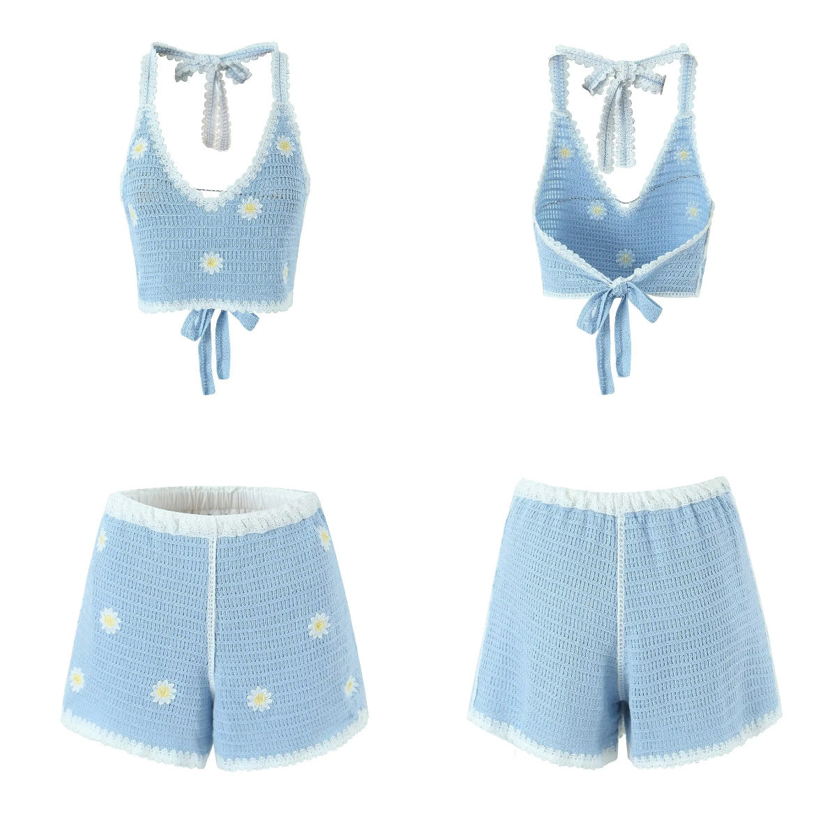 Daisies Crochet Matching Set