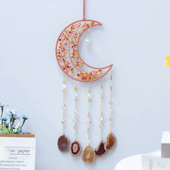 Tree Of Life Agate Moon Dream Catcher