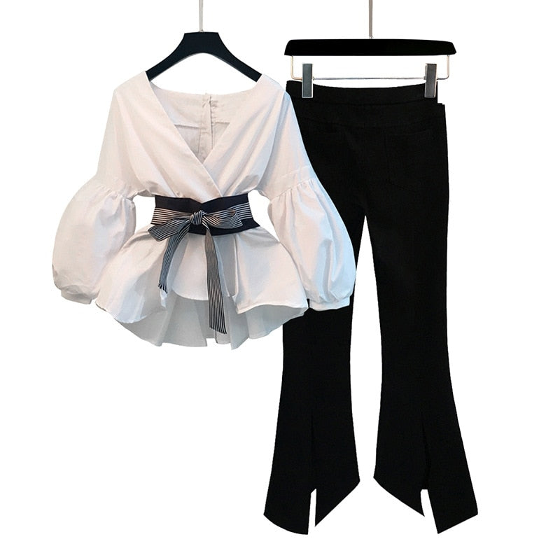 Brenda Shirt + Pants Set