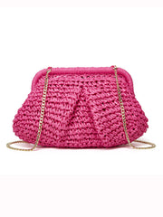 Bolso bandolera de paja con forma de nube de Dumpling