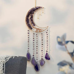 Tree Of Life Agate Moon Dream Catcher