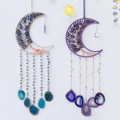 Tree Of Life Agate Moon Dream Catcher