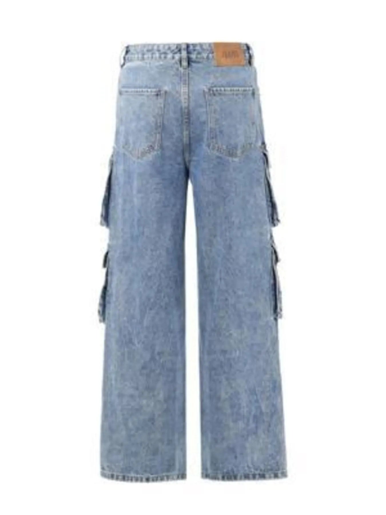 Men's Cargo Wide Leg Jeans