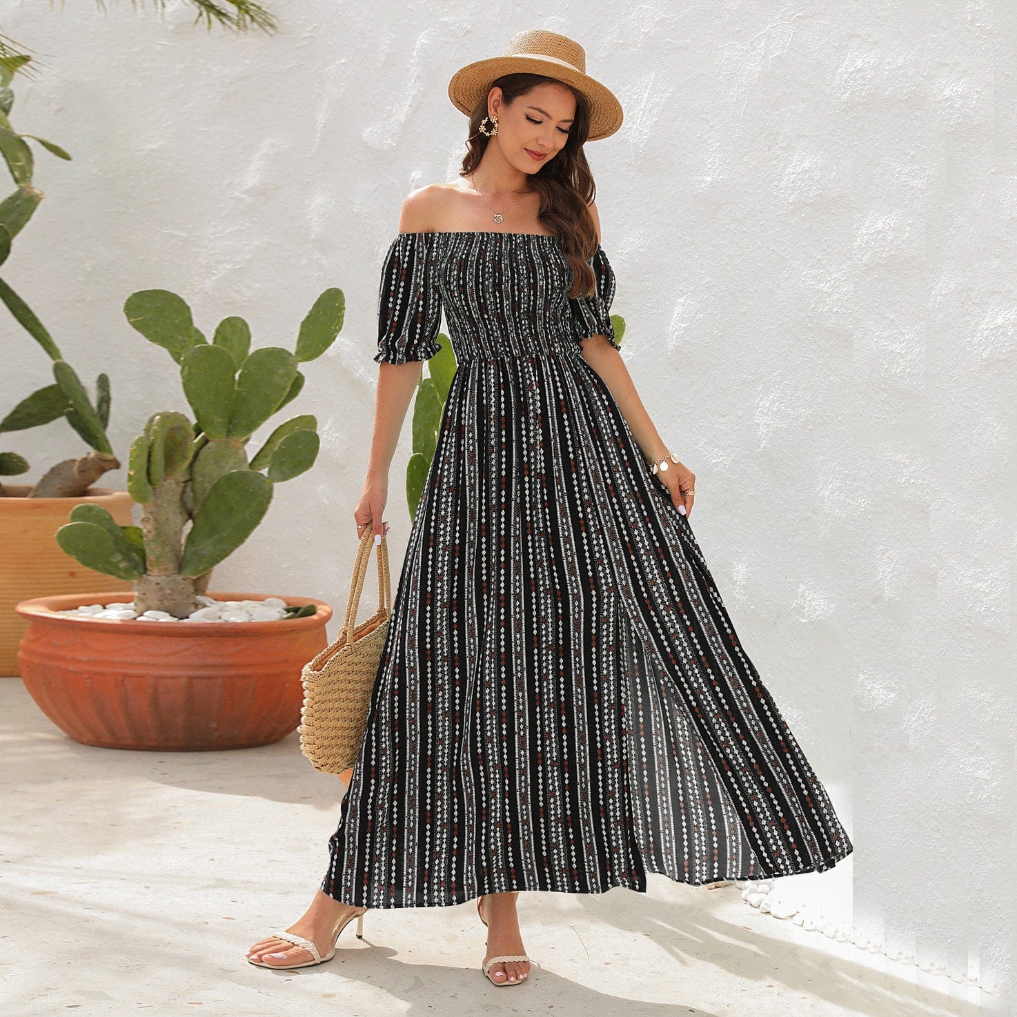 Gypsy Dreamer Off Shoulder Maxi Dress