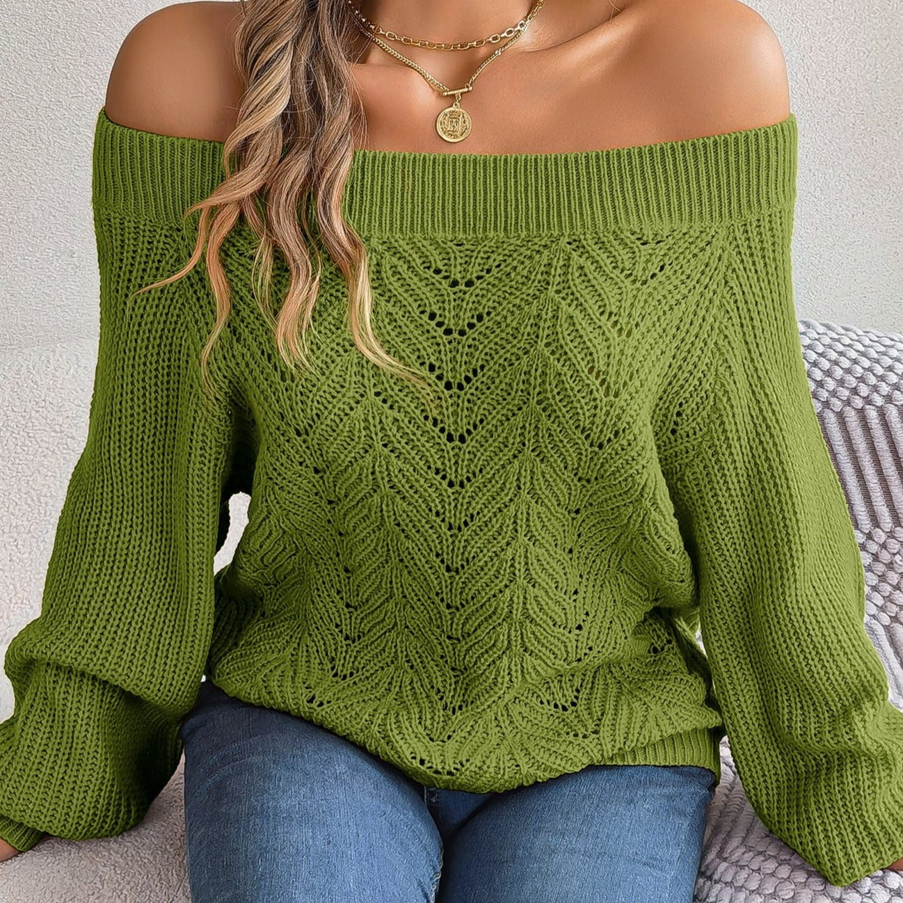 Daphne Off Shoulder Sweater