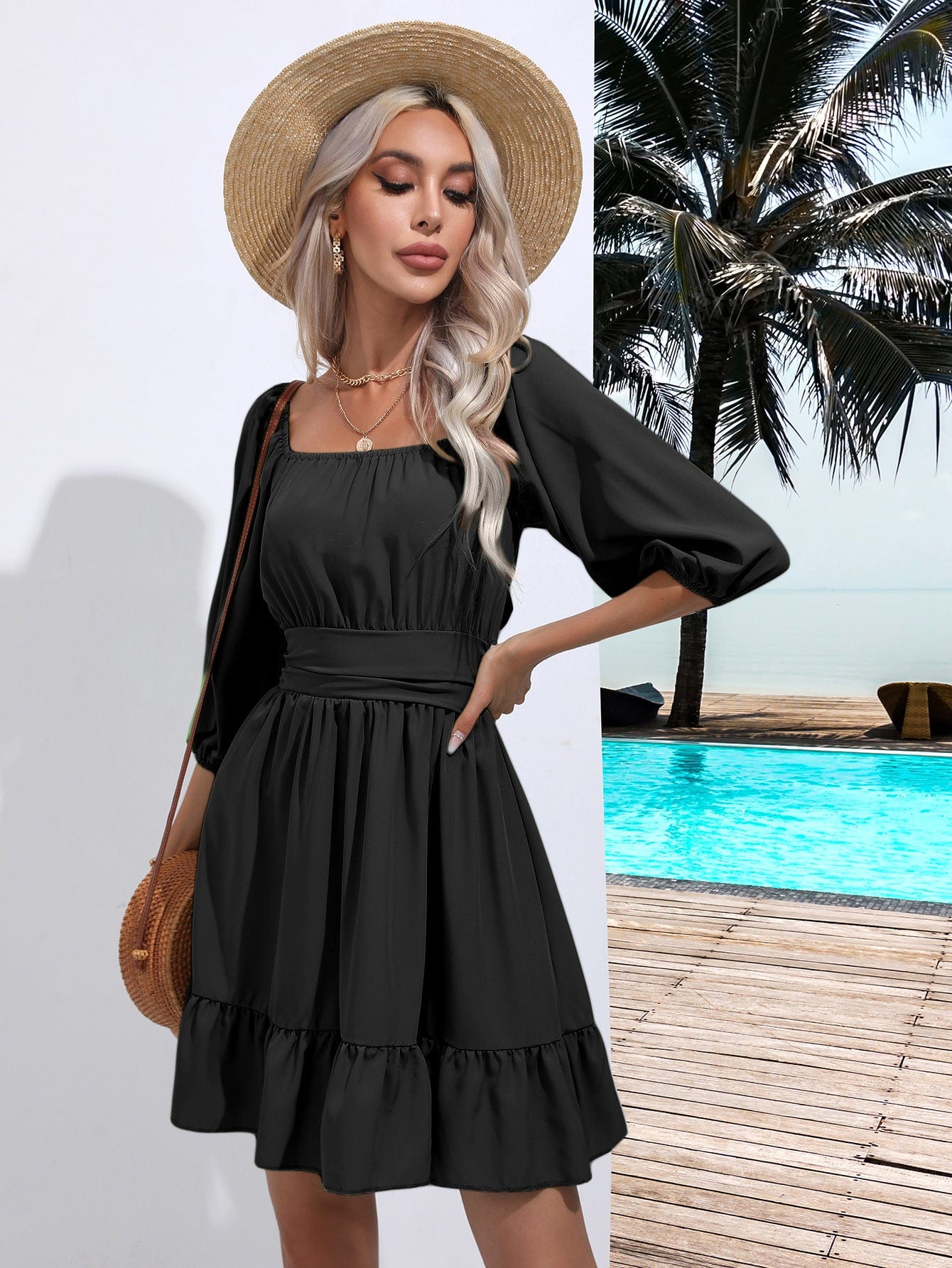 Alexis Boho Mini Dress