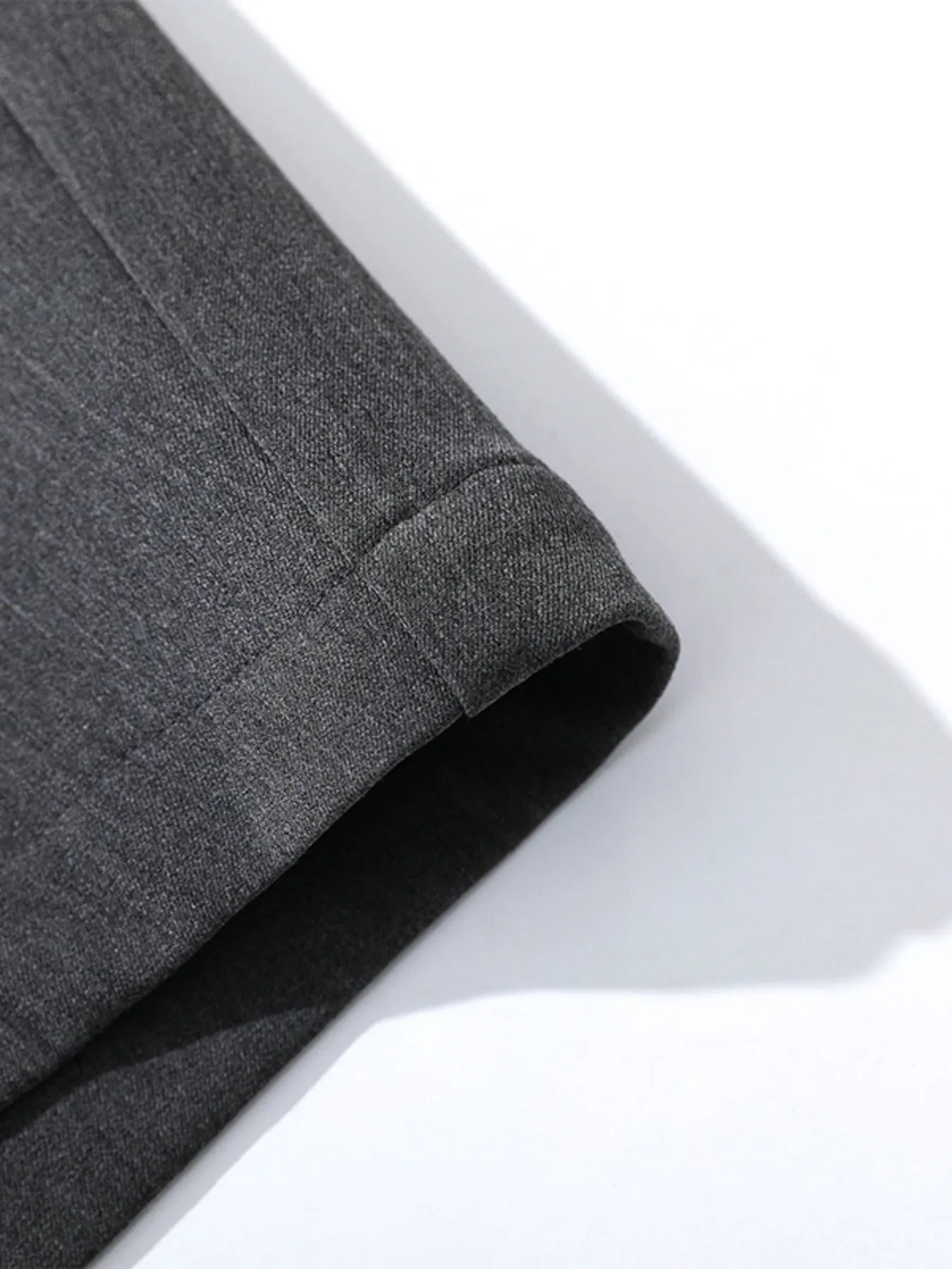 Men's High Waist Pleated Curved Pants