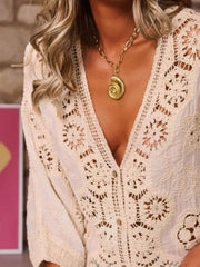 Del Mar Vintage Crochet Top