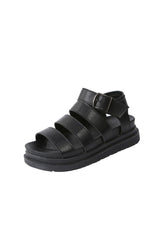 Peep Toe Buckle Platform Sandals