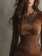 A Cinched Waistline With Dress