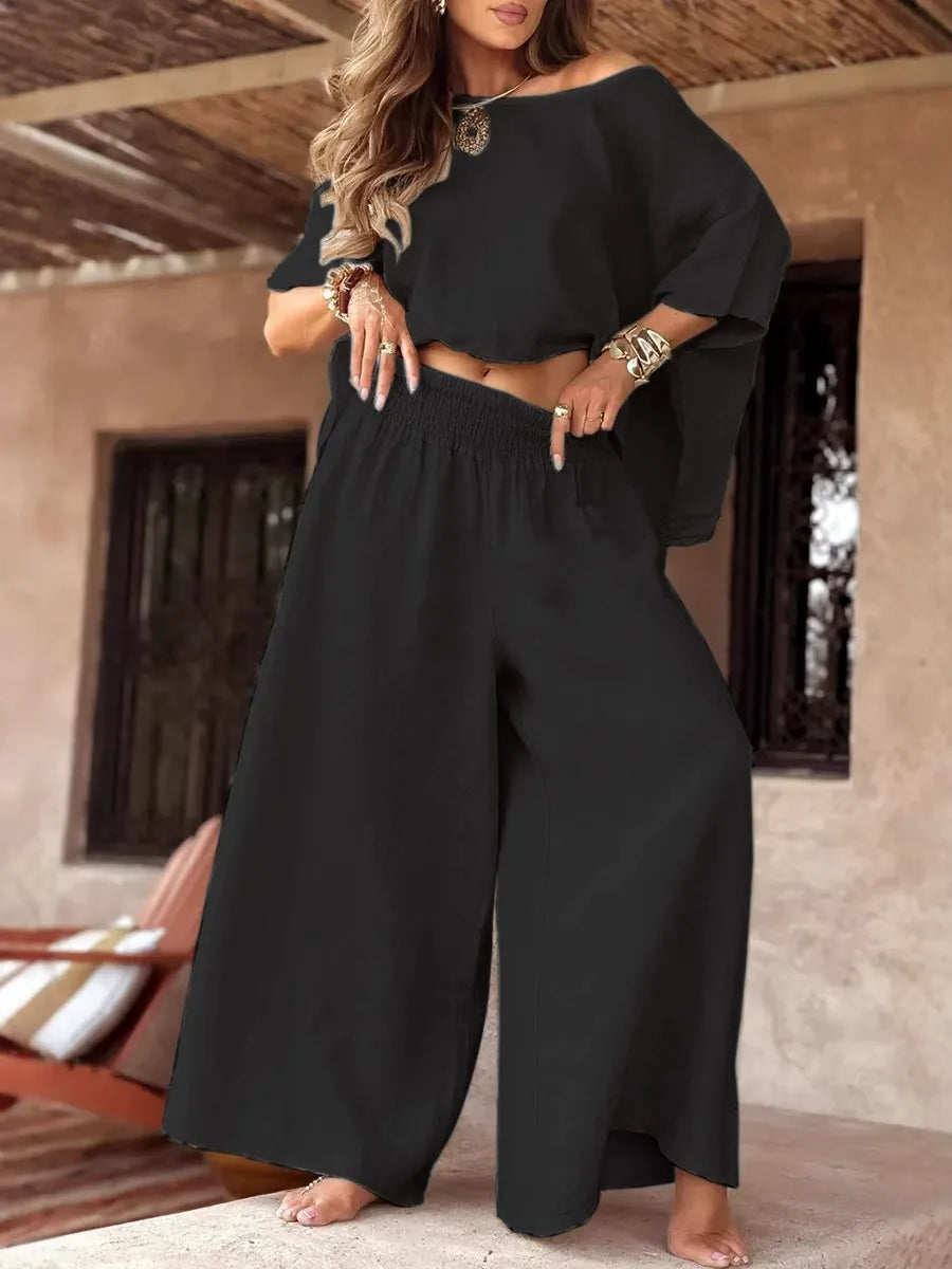 Loose Round-Neck Suit
