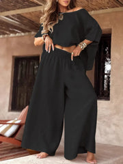 Loose Round-Neck Suit