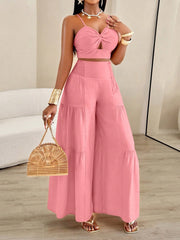 Halter Top And Pants Set