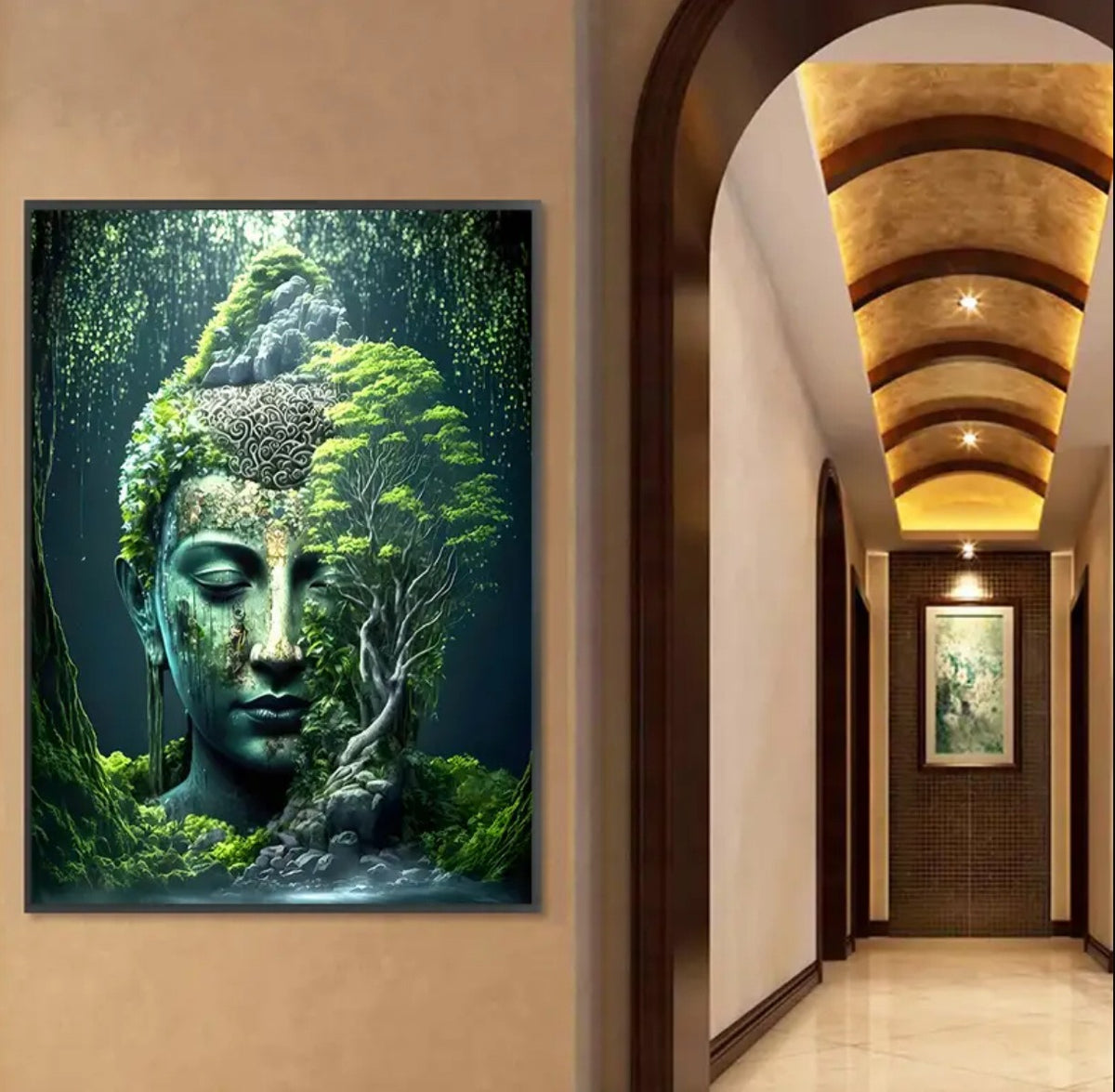 Buddha In Nature Canvas