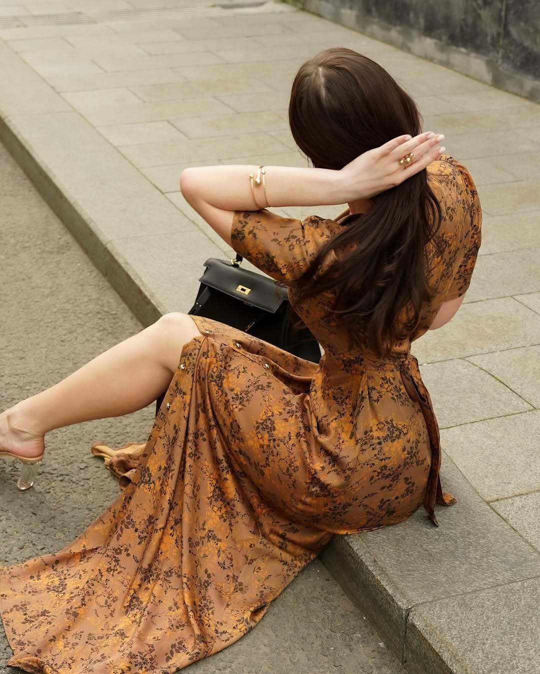 Lapel Cardigan Dress