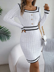The Sweater Wraps Around The Skirt