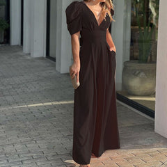 V-Neck High Waist tassel Mid-Length Hip Dress