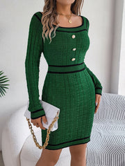 The Sweater Wraps Around The Skirt