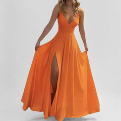 100% Cotton Summer Surplice Puff Sleeve Midi Dress