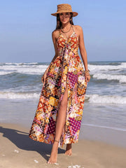 Island Bloom Patchwork Maxi
