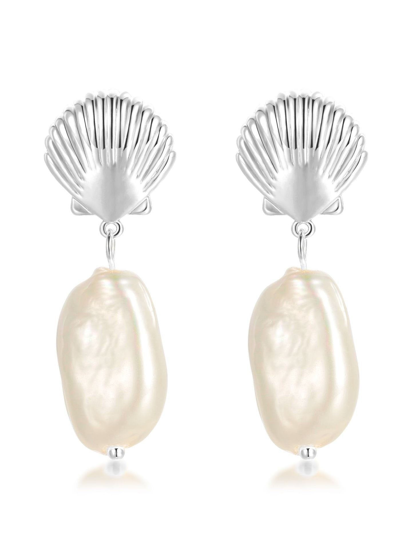Pendientes de perlas francesas
