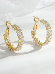 Wheat Ear Hoop Earrings