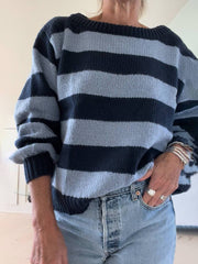 Klassischer leichter Rugby-Streifenpullover