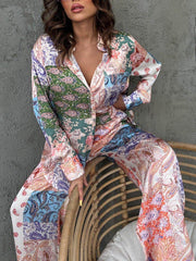 Camisa de manga larga con estampado étnico único