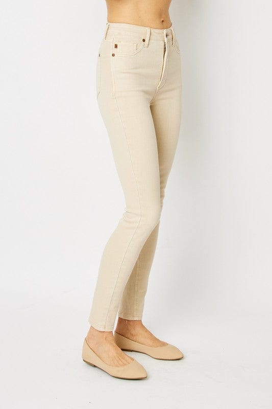 Judy Blue Dyed Tummy Control Skinny Jeans
